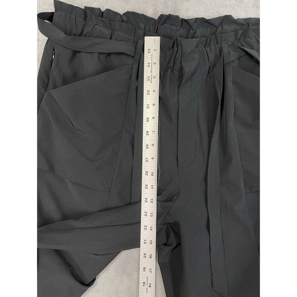 Modern Ambition Womens Pants XXL Black Delightfully Technical Paperbag Belt - Picture 4 of 9